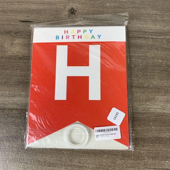 Happy Birthday Banner, Birthday Party Decorations (Multicolor) - Picture 3 of 10